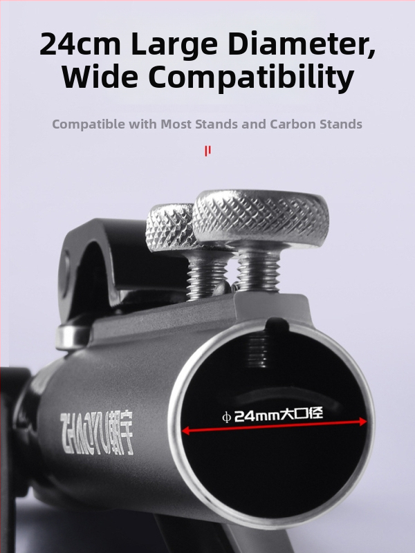 Chaoyu držiak na rybárske prúty s pôdnym konektorom, viacsmery otáčanie, skladací, kovová konštrukcia, kód produktu Dd64495