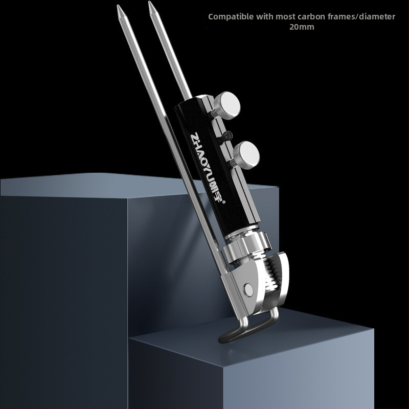 Chaoyu držiak na rybárske prúty s pôdnym konektorom, viacsmery otáčanie, skladací, kovová konštrukcia, kód produktu Dd64495