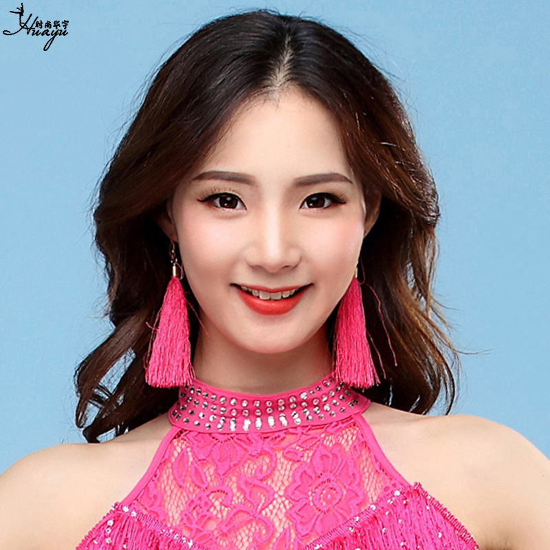 Függő tollas fülbevalók Xiaoxiangfeng stílusban, friss és édes dizájn, nőknek, titanötvözet szárak, sprayfényezés