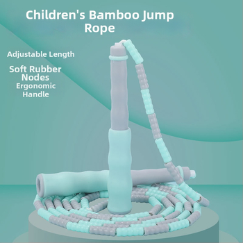 Detské PU švihadlo s korálkami s nastaviteľným vzorom korálok, švihadlo na skákanie s korálkami, 2.8