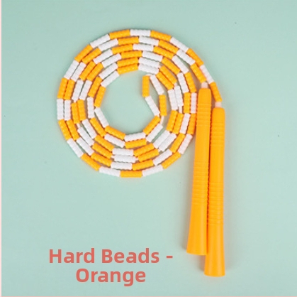 Detské PU švihadlo s korálkami s nastaviteľným vzorom korálok, švihadlo na skákanie s korálkami, 2.8