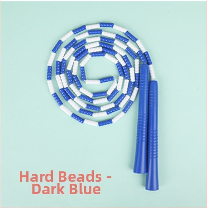 Detské PU švihadlo s korálkami s nastaviteľným vzorom korálok, švihadlo na skákanie s korálkami, 2.8