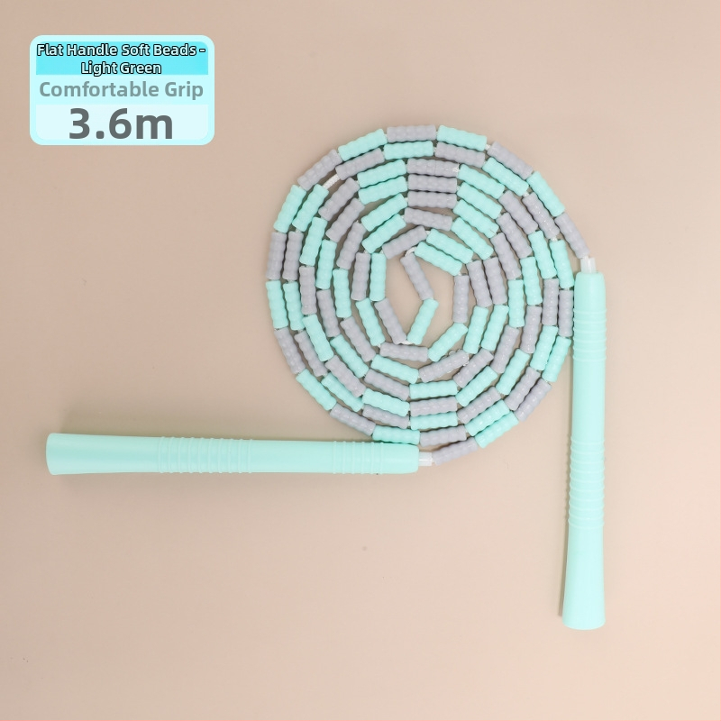 Detské PU švihadlo s korálkami s nastaviteľným vzorom korálok, švihadlo na skákanie s korálkami, 2.8