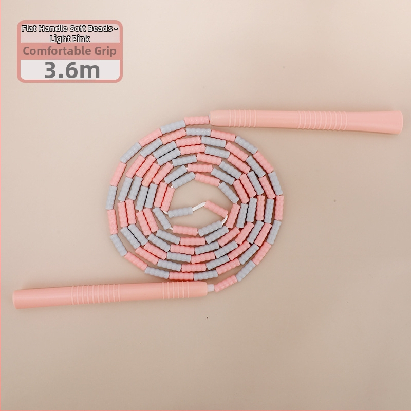 Detské PU švihadlo s korálkami s nastaviteľným vzorom korálok, švihadlo na skákanie s korálkami, 2.8