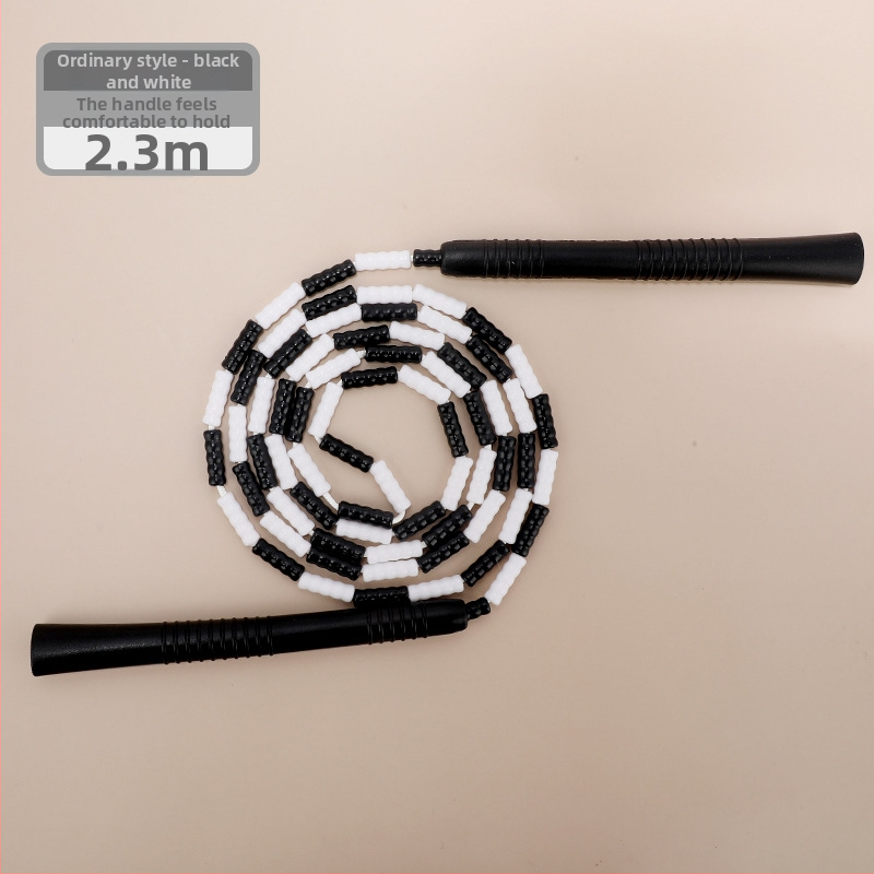 Detské PU švihadlo s korálkami s nastaviteľným vzorom korálok, švihadlo na skákanie s korálkami, 2.8