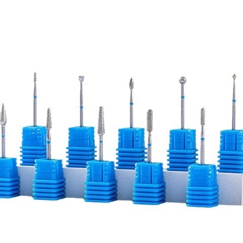 Σετ εργαλείων μανικιούρ – 6 τεμάχια διαμαντι-κεφαλές για λείανση, κοντή μυτερή κεφαλή για επιφανειακή στιλβωση νυχιών, ηλεκτροπλατιμένες κεφαλές από ανοξείδωτο χάλυβα, OEM