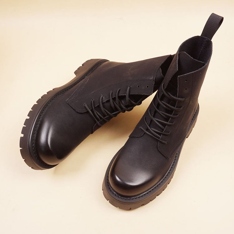 Ghete Martin mid-top, upper din mesh, talpă din cauciuc, toc conic 3–5 cm