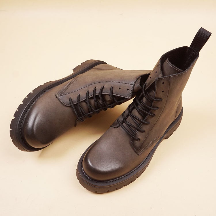 Ghete Martin mid-top, upper din mesh, talpă din cauciuc, toc conic 3–5 cm