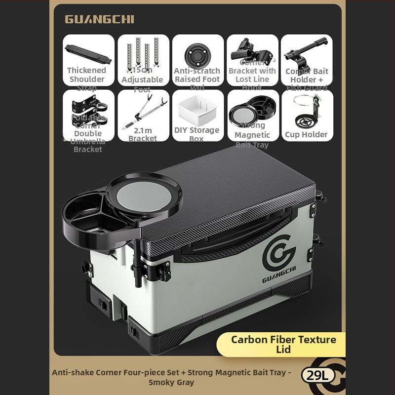 Set cutii pentru pescuit, capacitate 80+, construcție din plastic, model KIP26156515