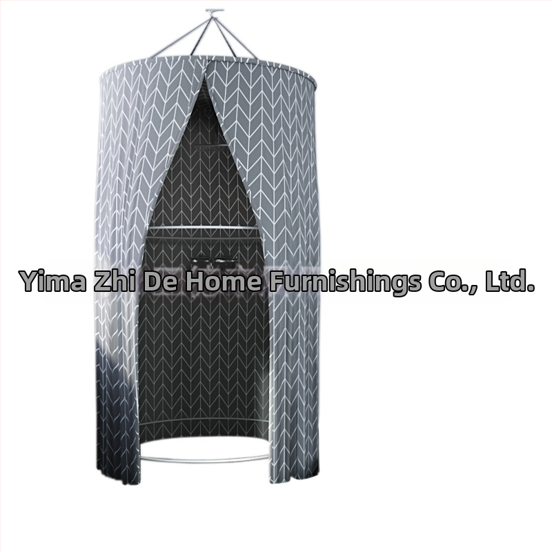 Kruhová sprchová clona do kúpeľne, polyester, moderný štýl, cartoon japonský vzor, možná úprava loga