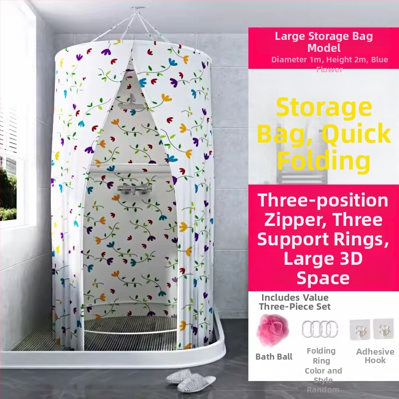 Kruhová sprchová clona do kúpeľne, polyester, moderný štýl, cartoon japonský vzor, možná úprava loga