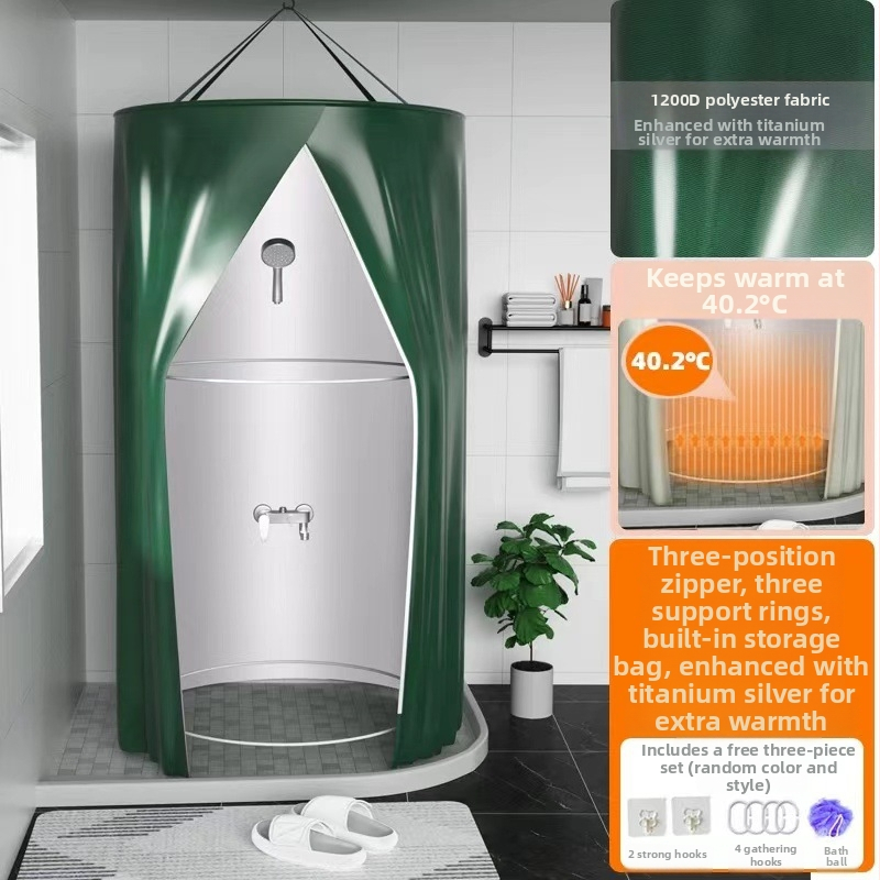 Kruhová sprchová clona do kúpeľne, polyester, moderný štýl, cartoon japonský vzor, možná úprava loga