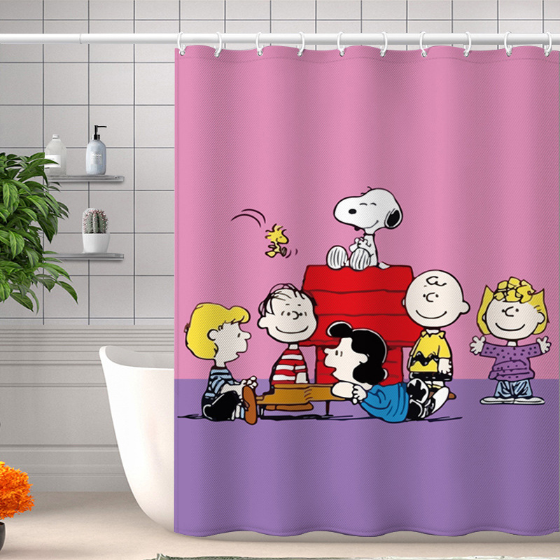 Cortină de duș cu desene animate, material: rășină diamant, stil: modern minimalist, marcă: Alta, neimportată