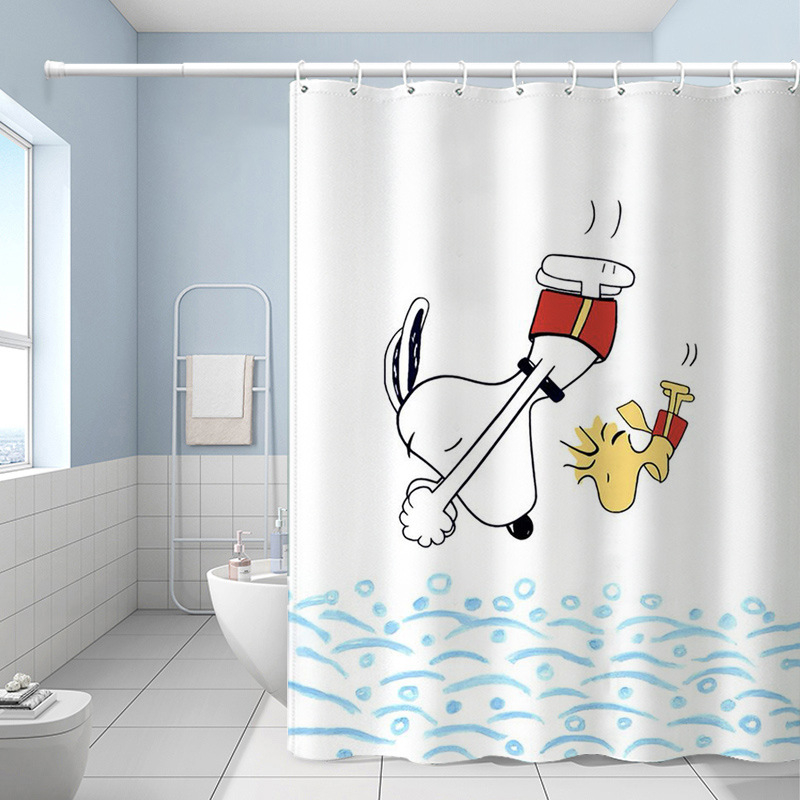 Cortină de duș cu desene animate, material: rășină diamant, stil: modern minimalist, marcă: Alta, neimportată