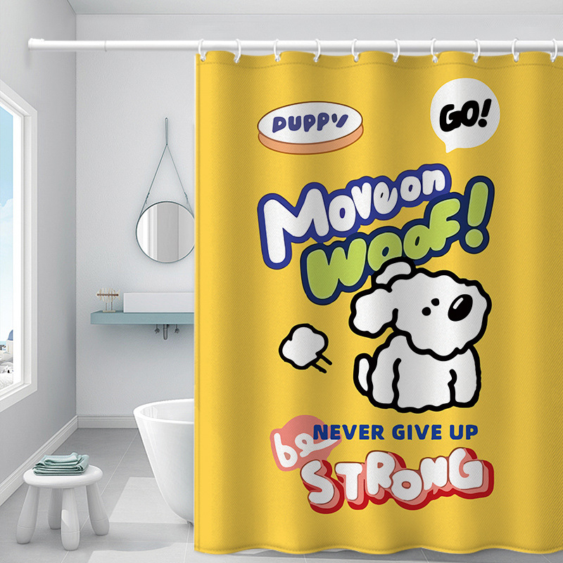 Cortină de duș cu desene animate, material: rășină diamant, stil: modern minimalist, marcă: Alta, neimportată