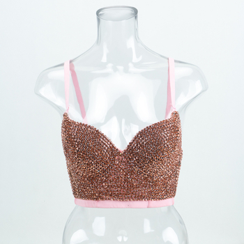 Sutien pentru dansul burții cu oase de pește, bretele detașabile, închidere la spate cu cinci rânduri de capse, material principal poliester, căptușeală poliester