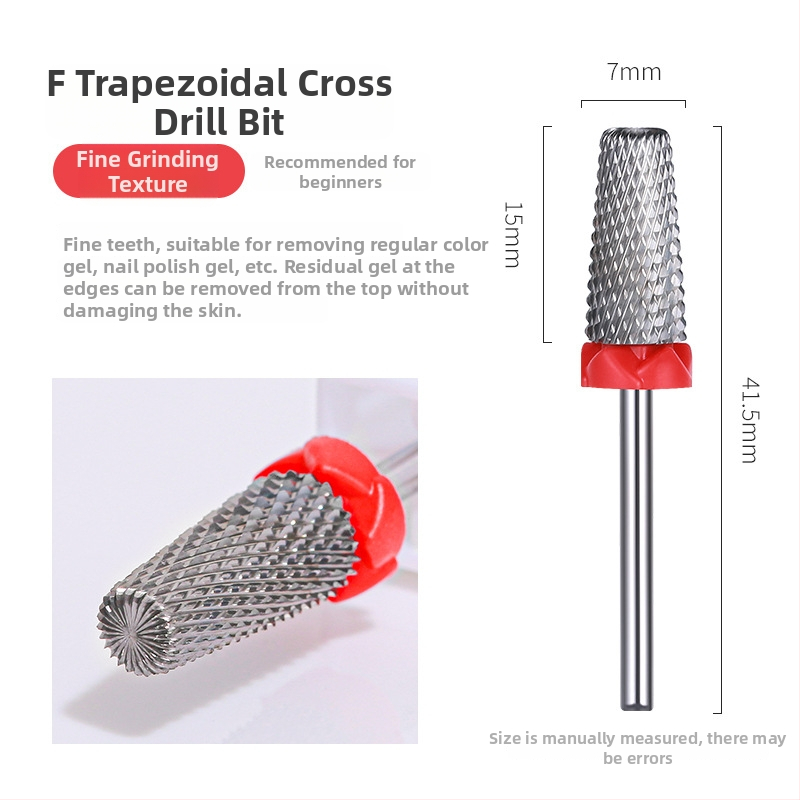 Εργαλείο λείανσης επιφανείας νυχιών – βολφράμ ατσάλι, 5-σε-1 κεφαλή αφαίρεσης βερνικιού και βήματος λείανσης, για οικιακή χρήση