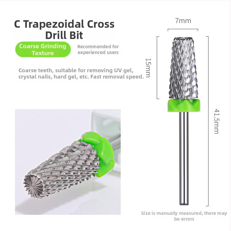 Εργαλείο λείανσης επιφανείας νυχιών – βολφράμ ατσάλι, 5-σε-1 κεφαλή αφαίρεσης βερνικιού και βήματος λείανσης, για οικιακή χρήση