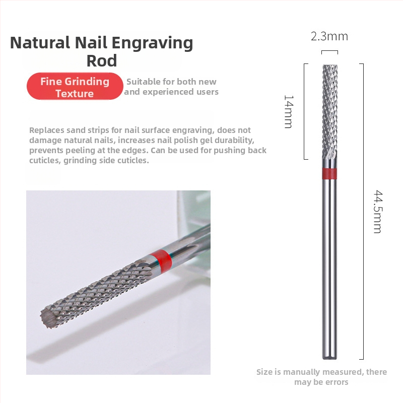 Εργαλείο λείανσης επιφανείας νυχιών – βολφράμ ατσάλι, 5-σε-1 κεφαλή αφαίρεσης βερνικιού και βήματος λείανσης, για οικιακή χρήση