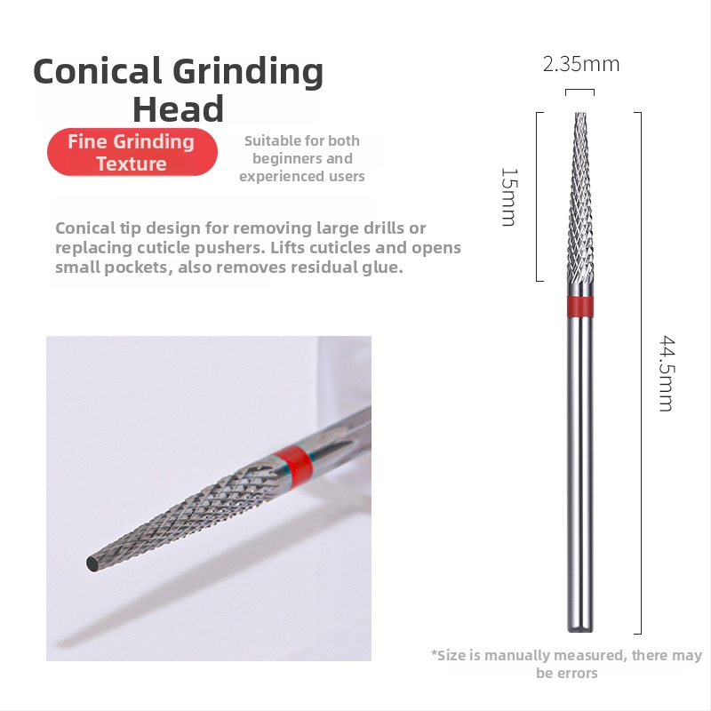 Εργαλείο λείανσης επιφανείας νυχιών – βολφράμ ατσάλι, 5-σε-1 κεφαλή αφαίρεσης βερνικιού και βήματος λείανσης, για οικιακή χρήση