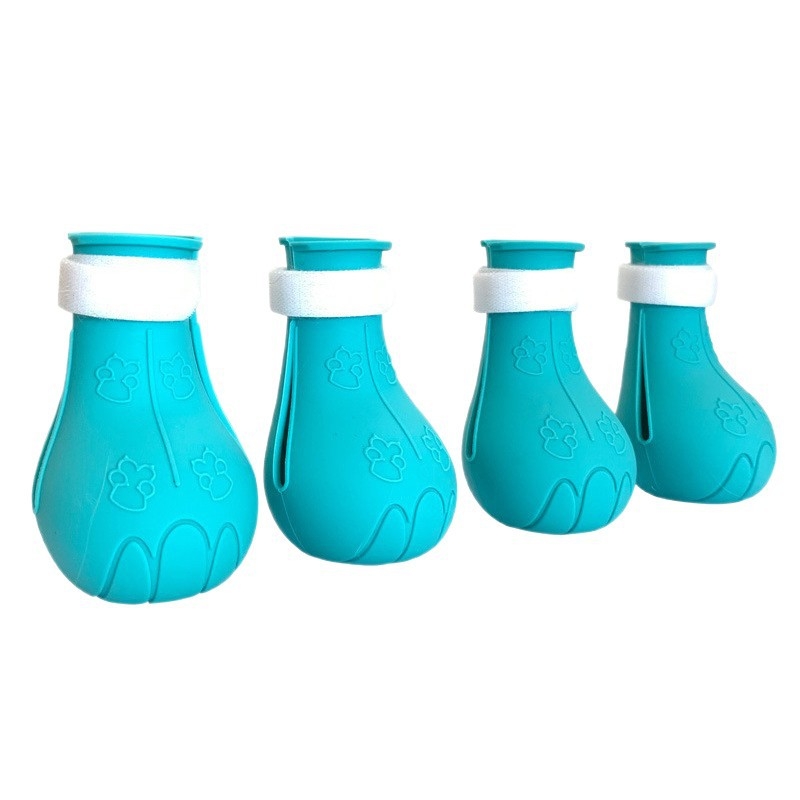 Gumene cipele za mačke, protuklizne, crtani stil, jednofarbni uzorak