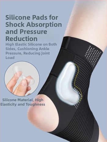 Gležan ortoza od gume; zaštita gležnja; kategorija: gležan ortoza; pogodna za košarku; primjena: trčanje