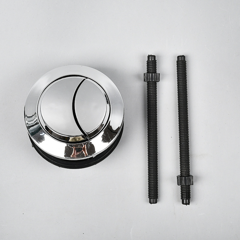 Gumb za spremnik toaleta, dvostruki pritisak za univerzalno ispiranje, elektroplatirani završni sloj, OEM, za montažu