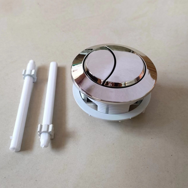 Gumb za spremnik toaleta, dvostruki pritisak za univerzalno ispiranje, elektroplatirani završni sloj, OEM, za montažu