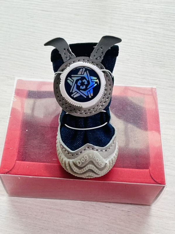 De Wangxing Cipele za kućne ljubimce, mrežaste, prozračne za male pse, s okretkom kopče, set od 4 komada