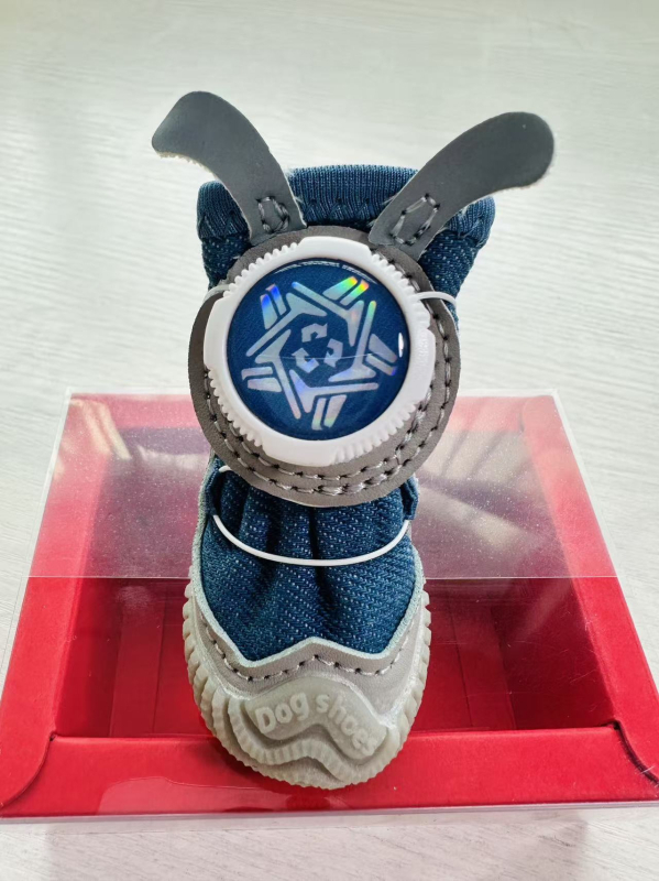 De Wangxing Cipele za kućne ljubimce, mrežaste, prozračne za male pse, s okretkom kopče, set od 4 komada