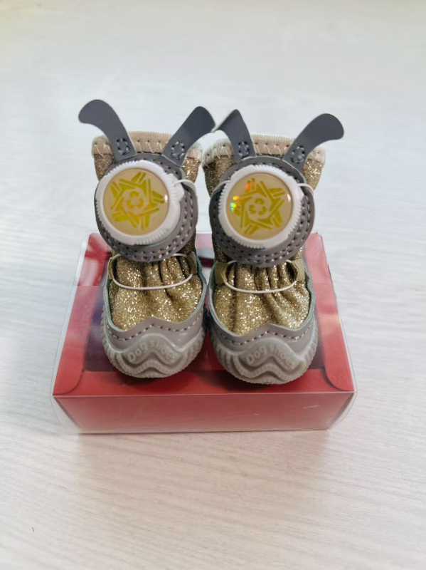 De Wangxing Cipele za kućne ljubimce, mrežaste, prozračne za male pse, s okretkom kopče, set od 4 komada