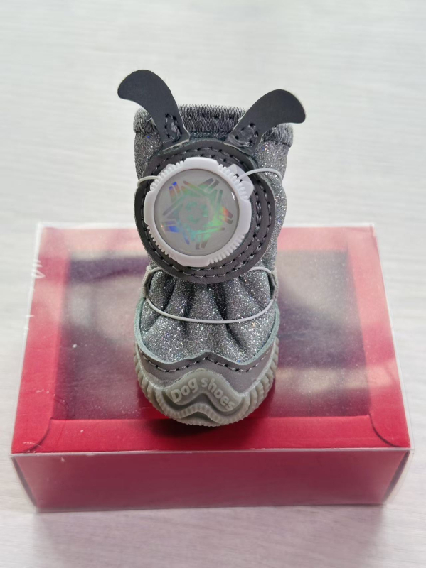 De Wangxing Cipele za kućne ljubimce, mrežaste, prozračne za male pse, s okretkom kopče, set od 4 komada