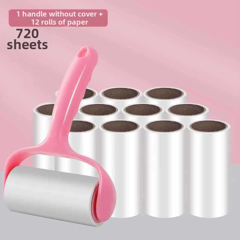 Ljepljivi valjak za uklanjanje dlaka s zamjenjivim jezgrom, periv, moderan minimalistički dizajn