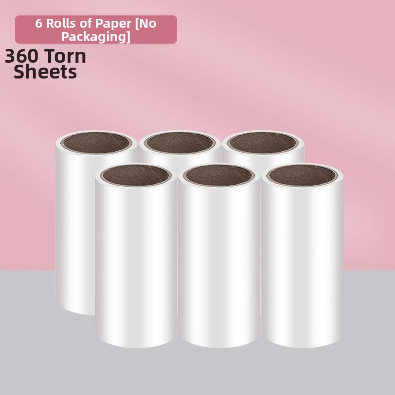 Ljepljivi valjak za uklanjanje dlaka s zamjenjivim jezgrom, periv, moderan minimalistički dizajn