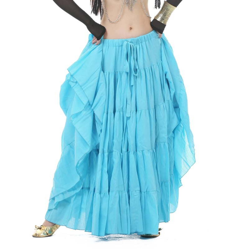 Has-táncra szánt tribál len szoknya – 100% len, bélés lenből, néptánc ruházat