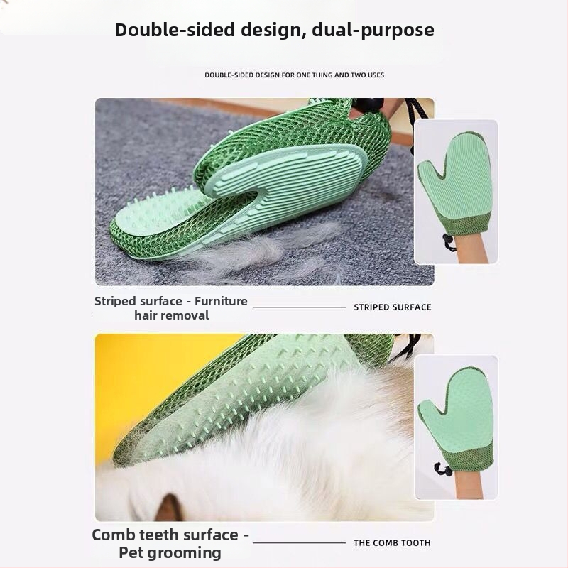 Ruky na starostlivosť o mačku – odstraňujú voľnú srsť, masážne rukavice, vhodné pre Ragdoll a dlhosrsté mačky; Značka Lingxiang