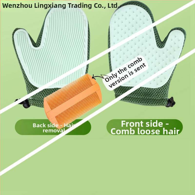 Ruky na starostlivosť o mačku – odstraňujú voľnú srsť, masážne rukavice, vhodné pre Ragdoll a dlhosrsté mačky; Značka Lingxiang