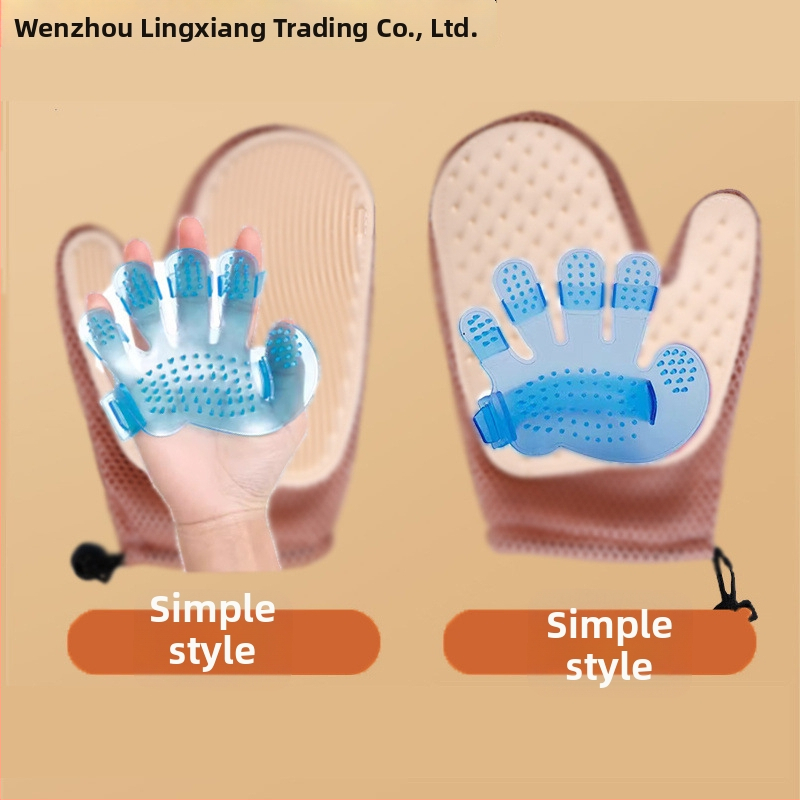 Ruky na starostlivosť o mačku – odstraňujú voľnú srsť, masážne rukavice, vhodné pre Ragdoll a dlhosrsté mačky; Značka Lingxiang