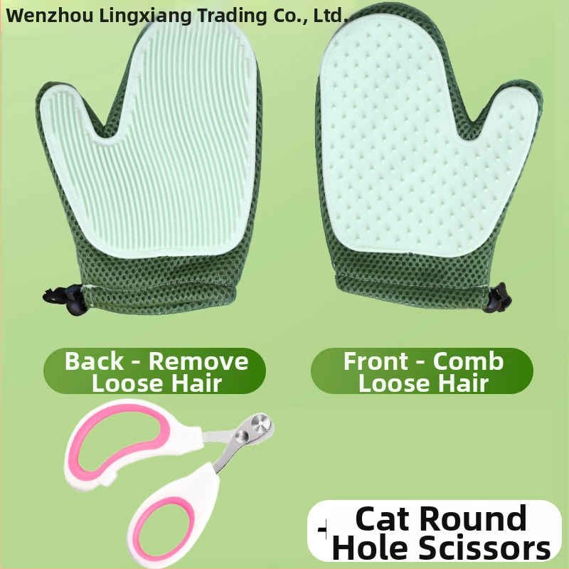 Ruky na starostlivosť o mačku – odstraňujú voľnú srsť, masážne rukavice, vhodné pre Ragdoll a dlhosrsté mačky; Značka Lingxiang