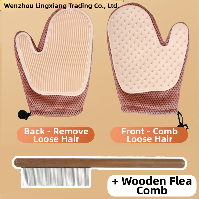 Ruky na starostlivosť o mačku – odstraňujú voľnú srsť, masážne rukavice, vhodné pre Ragdoll a dlhosrsté mačky; Značka Lingxiang