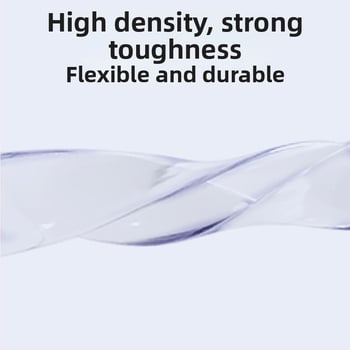 U‑tvarovaný priehľadný silikónový okrajový ochranný pás pre stolík na kávu zo skla – ochrana rohov