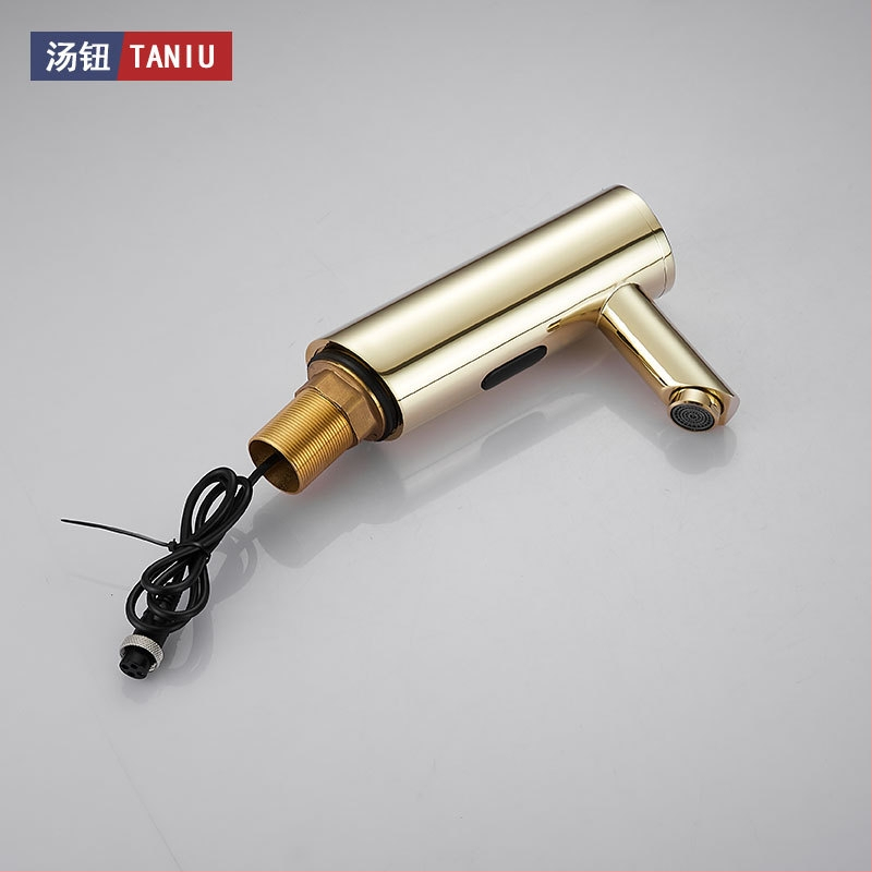 Indukciós szenzoros mosdócsap meleg- és hideg vízhez, réz testtel, egycsöves csatlakozás, G1/2