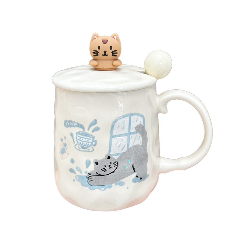 Keramička šalica s karikaturističkim stilom – poklon za rođendan ili maturu, za par, prijatelja, dijete ili razrednika