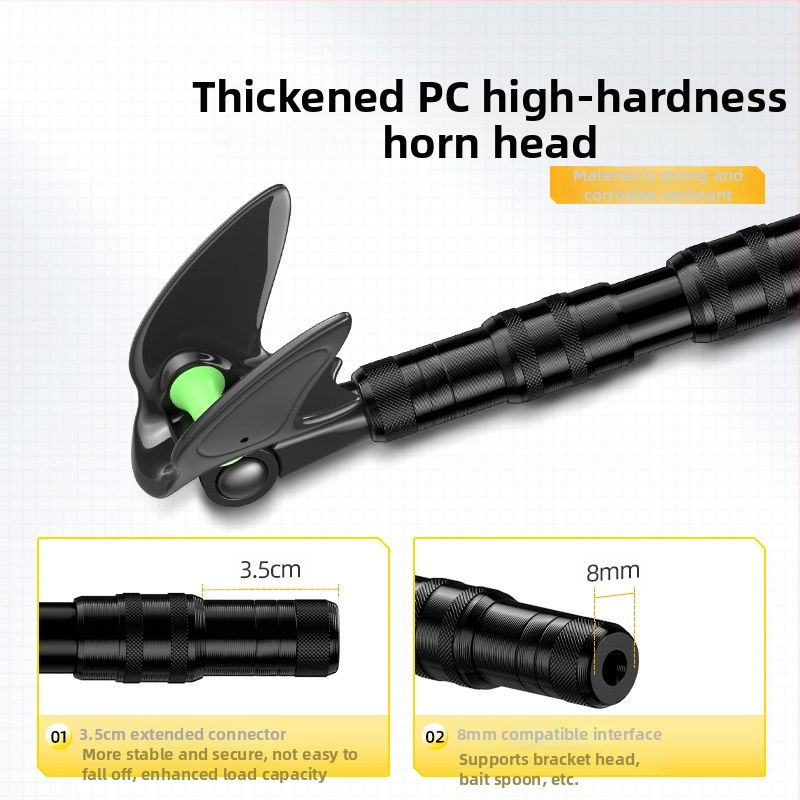 Giant Fin King Karbónový pevný držiak prútu na ryby s viac smerovou rotáciou