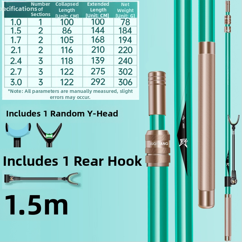Giant Fin King Karbónový pevný držiak prútu na ryby s viac smerovou rotáciou