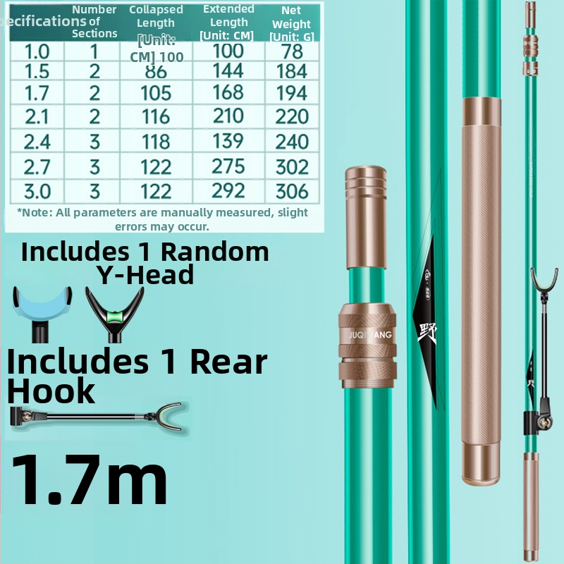 Giant Fin King Karbónový pevný držiak prútu na ryby s viac smerovou rotáciou