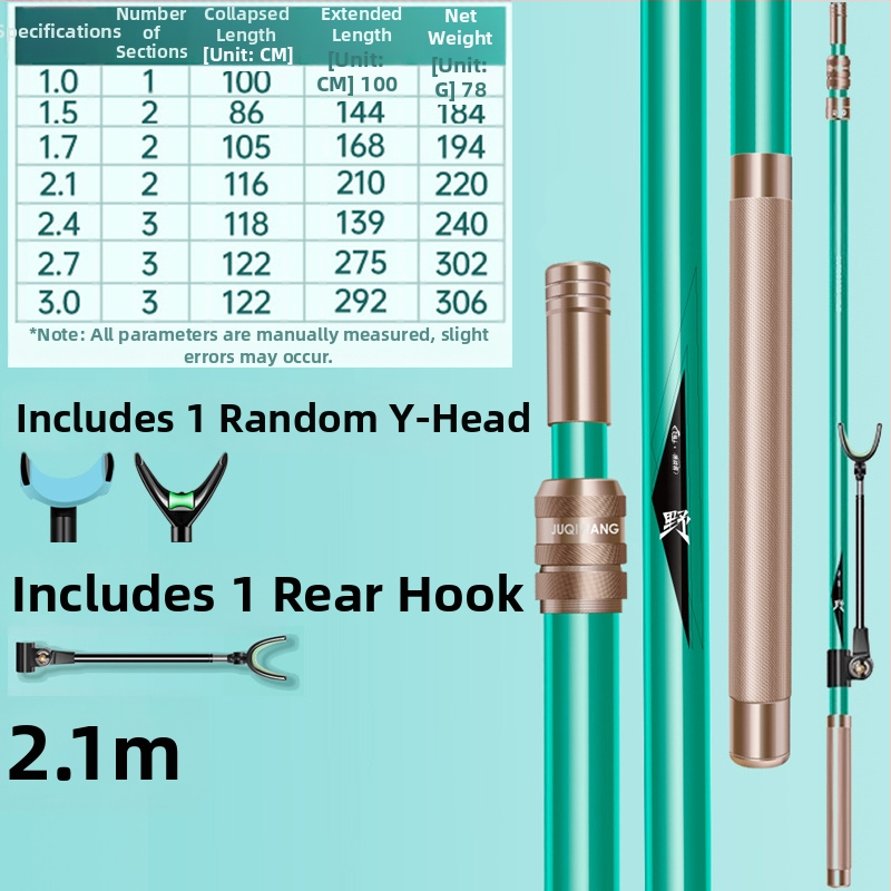 Giant Fin King Karbónový pevný držiak prútu na ryby s viac smerovou rotáciou