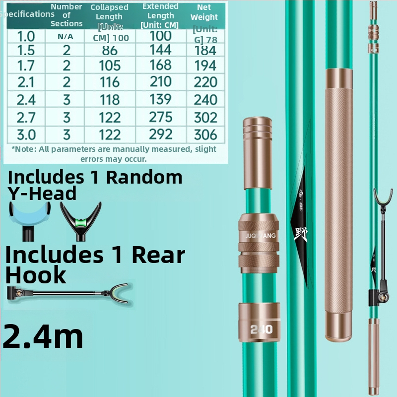 Giant Fin King Karbónový pevný držiak prútu na ryby s viac smerovou rotáciou