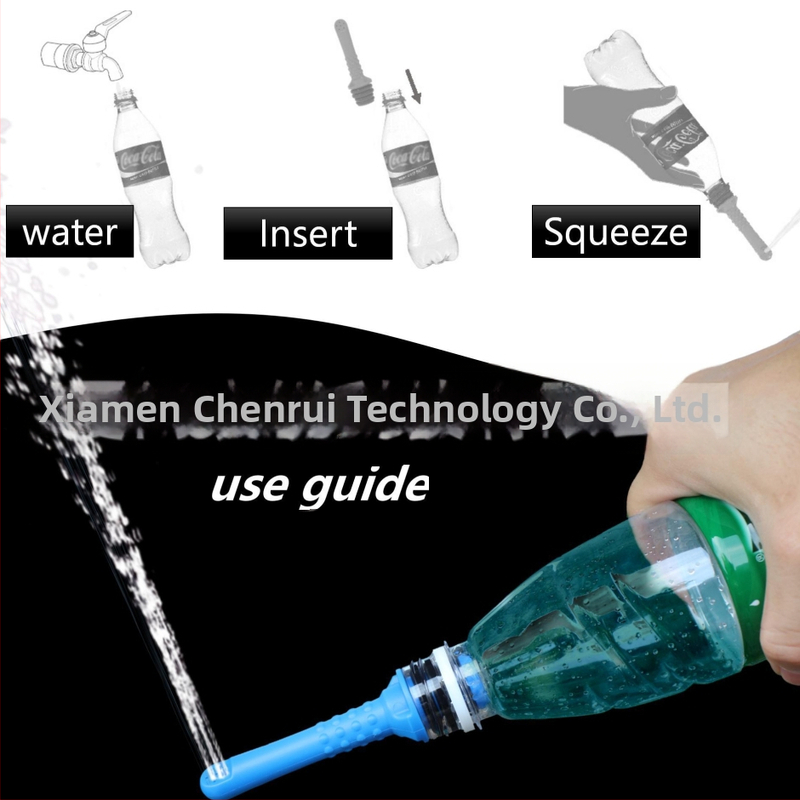 Irrigátor pre intimnú hygienu, mini prenosný, AQUARINSE, PP materiál, kategória: Irrigator, spôsob použitia: vložte prázdnu fľašu, moderný minimalistický dizajn