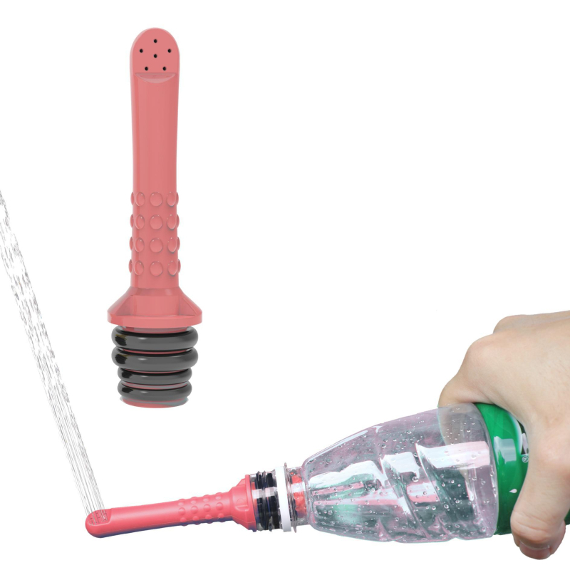 Intim higiénia irigátor, mini hordozható, AQUARINSE, PP anyag, Irrigator, használat: üres palack behelyezése, modern minimalista dizájn